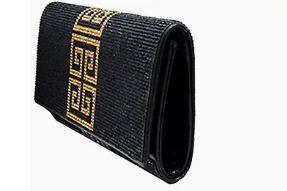 Geometric Trim Rhinestone Clutch Bag (B'Luxe Clothing Boutique Favorite!)