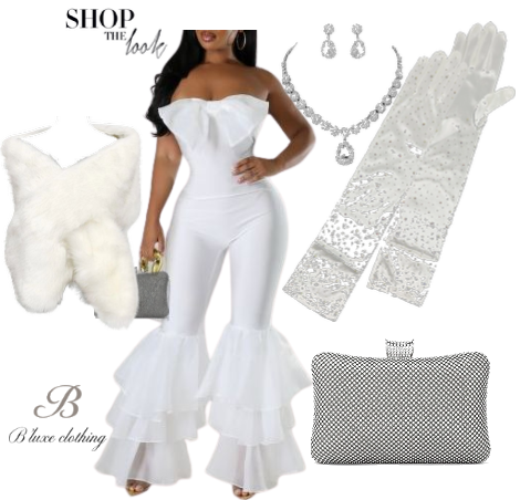 Shop The Look! - Bow & Ruffle Embellished Jumpsuit With Accessories