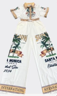 "A Day In L.A." - Santa Monica Inspired Wide Leg Jumpsuit