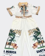 "A Day In L.A." - Santa Monica Inspired Wide Leg Jumpsuit