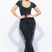 Mono con flecos y lavado mineral