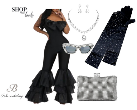 Adoptez le look ! Combinaison à nœud et volants avec accessoires