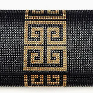 Bolso de mano con ribete geométrico y diamantes de imitación (¡el favorito de B'Luxe Clothing Boutique!)