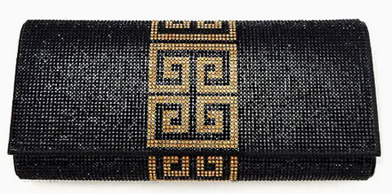 Bolso de mano con ribete geométrico y diamantes de imitación (¡el favorito de B'Luxe Clothing Boutique!)