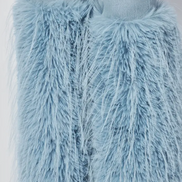 Faux Fur Embellished Jeans