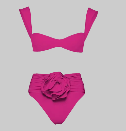 "En Flor" - Bikini con Adornos Florales