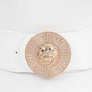 Lioness - Oversized Rhinestone Embellished Medallion Belt (3 Colors Available)