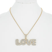 Cadena colgante LOVE (¡Queda 1 en stock!)
