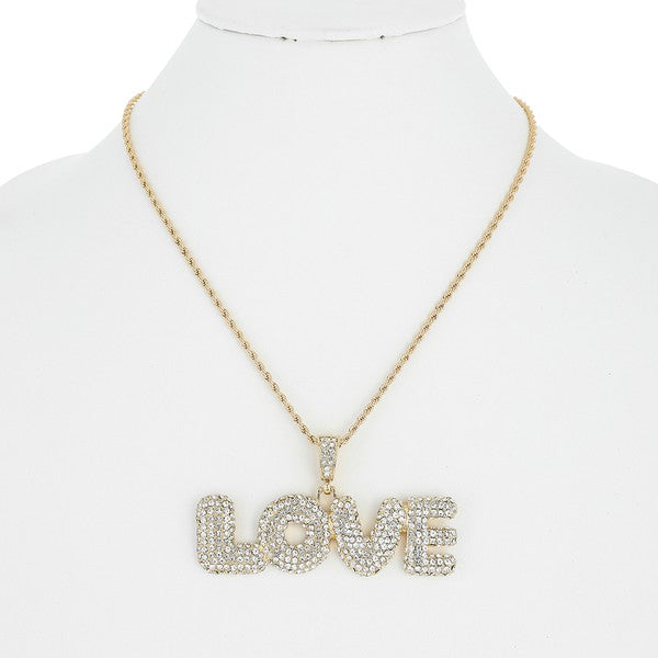 Cadena colgante LOVE (¡Queda 1 en stock!)