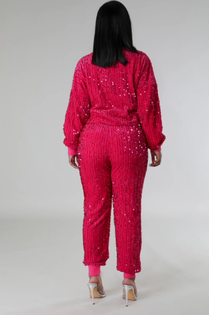 Sparkle - Sequin Embellished Jogger Set