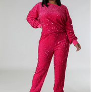 Sparkle - Sequin Embellished Jogger Set