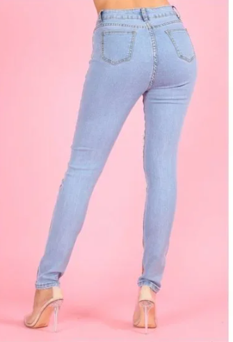 The "Dazzling Denim" Collection - Sequin Distressed Denim Jeans (B'Luxe Clothing Boutique Favorite!)