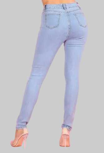 The Dazzling Denim Collection - Sequin Distressed Denim Jeans