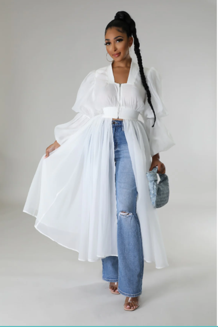 Tulle Embellished Top