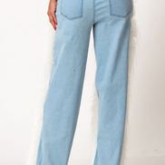 Let It Snow - White Faux Fur Jeans (Pre-Order Item) (Ships 1/14/26)