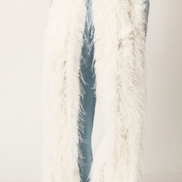 Let It Snow - White Faux Fur Jeans (Pre-Order Item) (Ships 1/14/26)