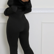 Let It Snow - Off Shoulder Faux Fur Embellished Jumpsuit