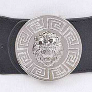 Lioness - Oversized Rhinestone Embellished Medallion Belt (3 Colors Available)