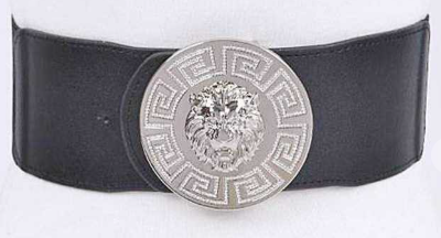 Lioness - Oversized Rhinestone Embellished Medallion Belt (3 Colors Available)
