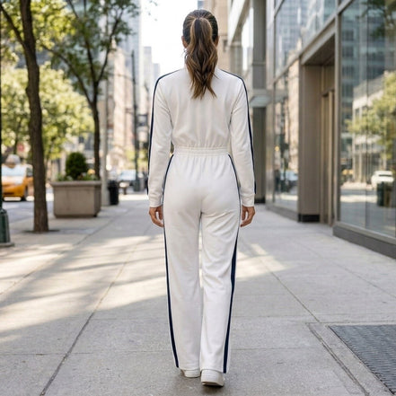On The Go - Side Striped Panel Jumpsuit