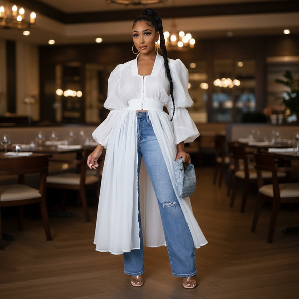 Tulle Embellished Top