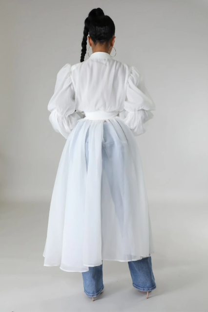 Tulle Embellished Top